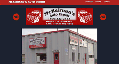 Desktop Screenshot of mckeirnansautorepair.com