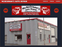 Tablet Screenshot of mckeirnansautorepair.com